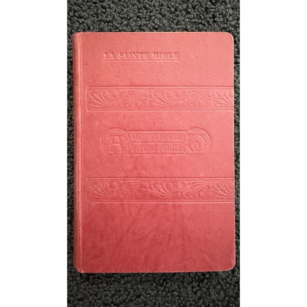 La Sainte Bible, Version D’Ostervald, in French, Hardcover 1937